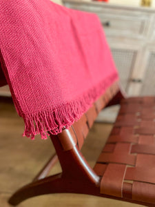 Manta o bufanda color Rosa Terracota